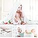 Deralaon Baby Monthly Milestone Blanket, Double Warm Flannel Super Soft Growth Number Photo Photography Props 52x40in Background with Vibrant Flower for Unisex Newborn Boy and Girl (Flower)