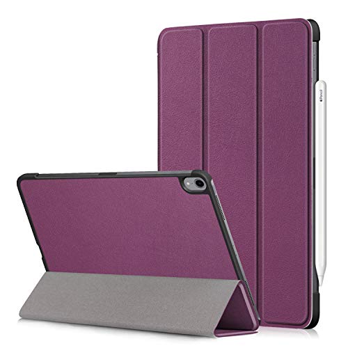 for iPad Pro 11 (2018) Case, SuperGuardZ Slim Shockproof Smart Folio Protective Cover Armor w/Sleep&Wake Function [Purple]
