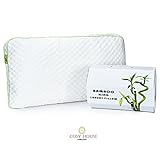 Cosy House Collection Shredded Memory Foam Bamboo King Pillow with Cover