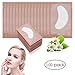 AHIER 100 Pairs Under Eye Pads Lint Free Lash Extension Eye Gel Patches for DIY False Eyelash Extension Makeup,Eye Mask Beauty Tool