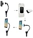 KV Electronics - 3-in-1 Cigarette Lighter Magnet Car Mount + Car Charger,Cell Phone Holder w/Dual USB Charger,Compitable with iPhone 5, 5s,6,6s,7,7 Plus,8, X, Samsung S8 S7 S6