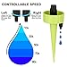 Lonfenner Self Watering Spikes 6PCS Plant Watering Devices Automatic Watering Device with Slow Release Control Valve Switch, Automatic Irrigation Equipment with No Leak for Garden, Home and Vacation