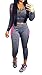 Ybenlow Women's 2 Piece Floral Bodycon Sweatsuit Set Tracksuit Outfit (Medium, 4-Multicoloured)