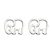 ELBLUVF 925 Sterling Silver Animal Lucky Elephant Stud Earrings