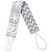 Elefuntot 4 Pacifier Clip Holder | Stylish Binky Clip, Keeps Dummy Sanitary Secure & Safe From Falling, Chevron & Starfish Design, Ideal Shower Gift