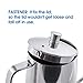 Wingjip Long Narrow Spout coffee kettle 21oz(600ml）Gooseneck Coffee Pot in Stainless Steel Perfect for Coffee Maker and Coffee Lover