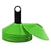 REEHUT Soccer Cones 25 Pack, Sport Agility Training Disc Cone for Football Basketball, Sports Equipment for Kids Field Markers with Free User E-Book Green