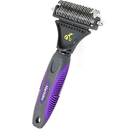 Hertzko Pet Dematting Tool Comb for Dogs and Cats – Removes Loose Undercoat, Mats and Tangled Hair- Great Grooming Tool for Brushing, Dematting and Deshedding.