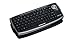 IOGEAR 2.4GHz Wireless Compact Keyboard with Optical Trackball and Scroll Wheel, Silver/Black,GKM681R