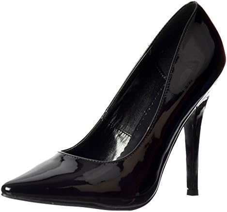 Onlineshoe Men's Women's Drag Queen Crossdresser High Heel Pointed Toe Large Sizes UK11 - EU45 - US14 Black Patent