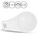 LOHAS GU24 Base LED Light Bulb, 1200Lumen, 12Watt (75W-100W Equivalent) 5000K Daylight White A19 Shape for Ceiling Fan, Twist Lock GU24 LED Light Bulbs for Home Lighting, Non-Dimmable, 4-Pack