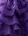 NNJXD Girl Dress Kids Ruffles Lace Party Wedding Dresses Size (90) 12-24 Months Flower Purple