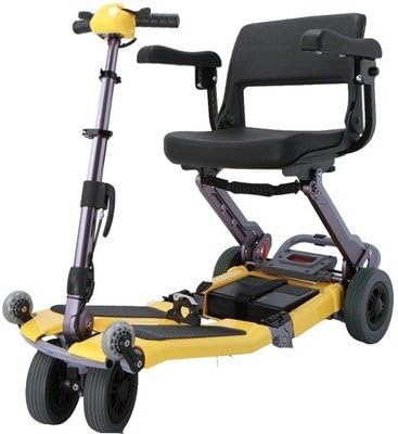 Luggie Mobility Scooter Suitcase: (No), Color: Yellow, Arm Rests: (No) by Freerider