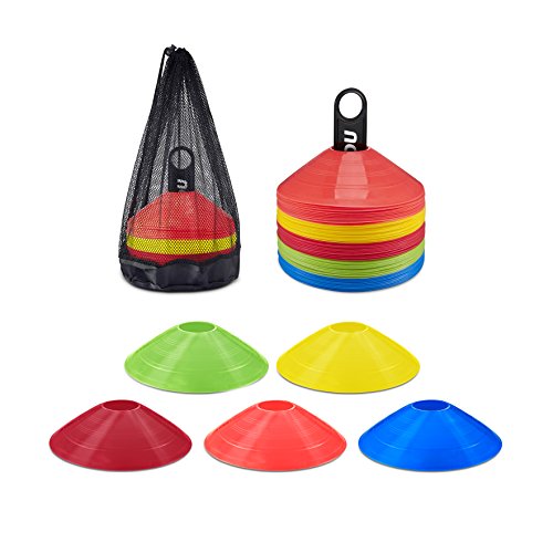 Sport Soccer Disc Cones Sets 50Pack Agility Disc Cones Perfect for