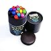 Brilli Dry Erase Markers (Bullet Tip) + FREE MAGNETIC ERASER – Set of 16 x Premium Eco Whiteboard Pens - Assorted Colors - EXTRA Black, Blue & Red – Non-Toxic & Low Odor OFFICE CLASS TEACHERS