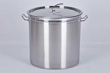 Euro Tische Gastronomie Kochtopf Suppentopf - 20 bis 100 Liter Edelstahl Kochtöpfe - ideal geeignet für ALLE Herdarten & groß