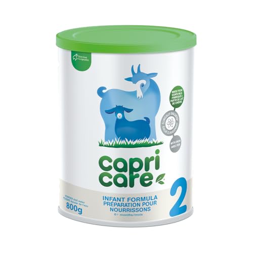Capricare Whole Goat Milk Powder Baby Formula Stage 2 – Nutritional Baby Essentials, No Added Palm Oil, Soybean Oil, GMOs, Glucose, Refined Sugars, Corn Maltodextrin – 6 Months & Above, 800g
