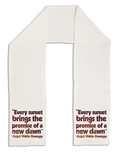 TooLoud Emerson Sunset Quote Adult Fleece 64" Scarf