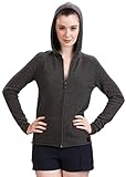 Zip Hoodies for Women - 100% Cashmere - by Citizen Cashmere (Dark Grey/Navy)