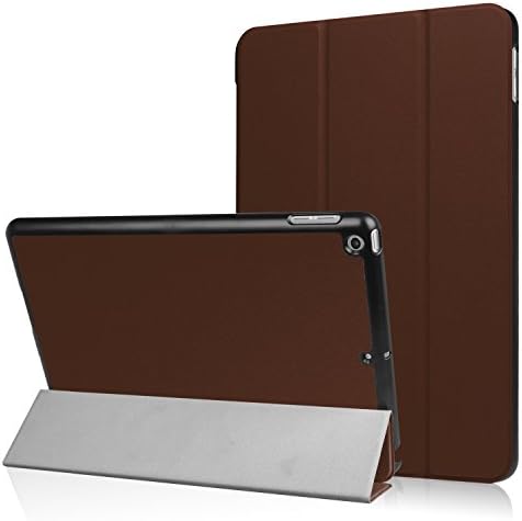 Meishiya New iPad 9.7 Inch 2017 Case - Microfiber Soft Lining PU Leather Lightweight Slim Shell Standing Cover with Auto Wake/Sleep Feature for Apple iPad 9.7 Inch 2017 Tablet(Brown)