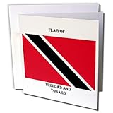 Sandy Mertens Flags of the World - Flag of the Trinidad and Tobago - 6 Greeting Cards with envelopes (gc_211282_1)