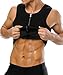 YFMAYI Dad Gifts Mens Body Shapers Vest Slimming Sweat Tummy Fat Burner Tank Top Workout Shirt for Weight Loss Father's Day Gifts