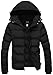 Wantdo Men's Hooded Winter Coat Warm Puffer Jacket Thicken Cotton Coat with Removable Hood