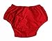 Petitebella Plain Color Cotton Toddler Baby Bloomer 6-24m (Red, One Size)