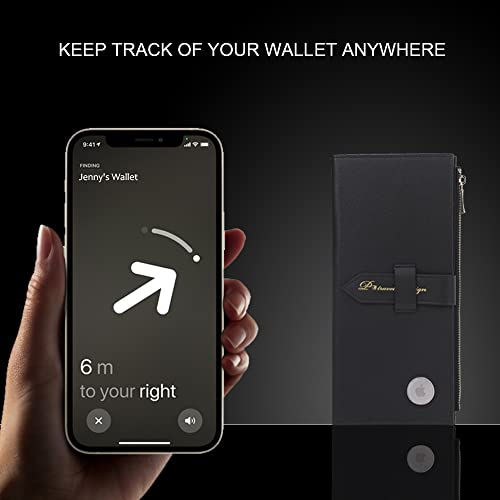 Airtag Passport Wallet for Women, RFID Blocking Passport Holder with