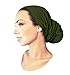 ShariRose Olive Green Long Headscarf Pre tied Head Covering for Women Head wear Head wrap Soft Cotton Versatile Bandana Tichel Headwear Turban (Olive green long)