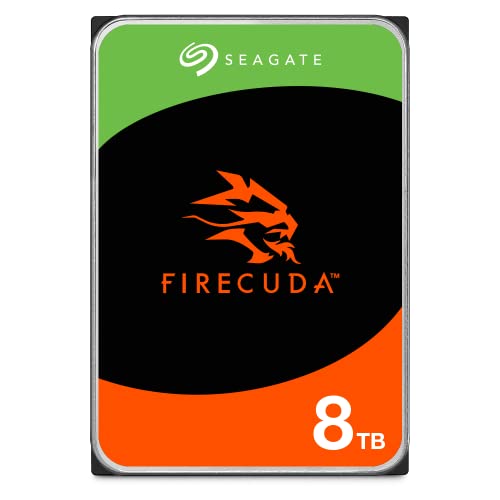 Seagate FireCuda HDD 8TB, Interne Festplatte HDD, 3.5 Zoll, 7200 U/Min, CMR, 256 MB Cache, SATA 6GB/s, silber, inkl. Data Rescue Service (ST8000DXZ01)
