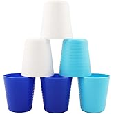 fulong Eco-friendly Unbreakable BPA Free Dishwasher Safe Plastic Drinking Cups for kids&Adult,Reusable Water Tumblers dishwasher safe (8oz-Set of 6)