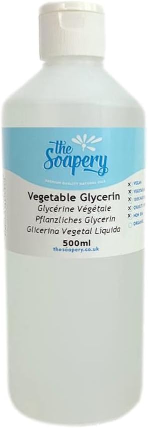 The Soapery Vegetable Glycerin 500ml Food Cosmetic Grade Clear Liquid