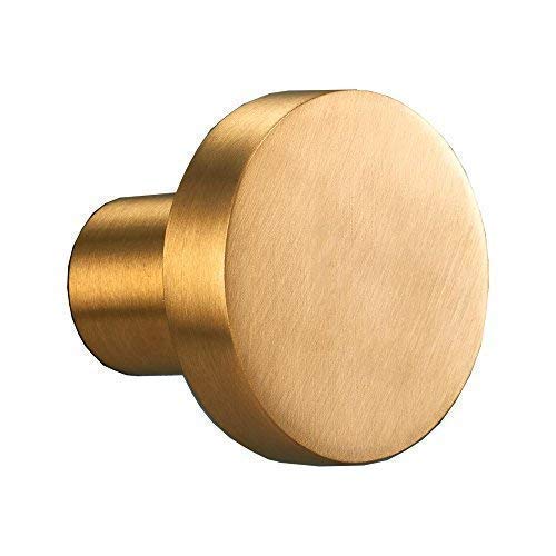 Pushka Home Modern Contemporary Premium High Quality Brushed Brass Gold Plated Wall Coat Jewellery Hook Hanger