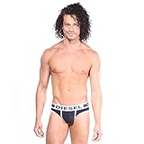 Diesel Men's Jack Fresh and Bright Cotton Modal Brief,Dark Blue,Small