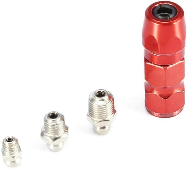 60pcs Grease Fitting Pack Metal Nipple Mechanical Lubrication Part with Plastic Box +Grease Gun Flat Mouth - Image 5