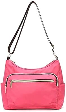 Amazon Base Base お気に入り登録100人突破 大容量 ナイロンショルダーバッグ ピンク レディースバッグ 財布