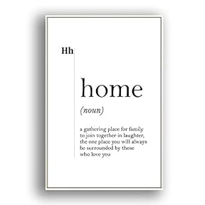 Framed Canvas Wall Art for Living Room, Bedroom Simple Words Canvas Prints for Modern Home Decoration Ready to Hang - 16"x24" inches