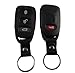 KEMANI New Remote Entry key fob Keyless case shell For Hyundai Elantra Accent Sonata 4 Buttons No Chips (Just a Empty Key Shell, No Chips Inside)