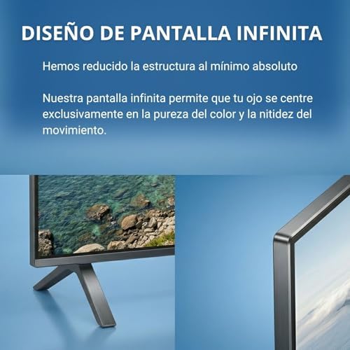 43VB56QV Smart TV 43 Pulgadas QLED 4K UHD, HDR10, Dolby Audio, Bluetooth, HDMI 2.1, Diseño Sin Marcos (Frameless), Funciones de accesibilidad, Gama 2026