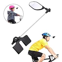 PChero Bike Helmet Mirror, 360 Degree Adjustable Lightweight Bicycle Rearview Mirror for Adult Kids Mountain Road Cylcing