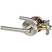 Designers Impressions Kain Design Contemporary Satin Nickel Passage Euro Door Lever Hardware (Hall and Closet)