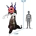 Dreamone 10 Foot Halloween Inflatables Flashing Ghost Pumpkin Creeper for Halloween Indoor Outdoor Yard Garden Party Decorations