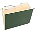 Smead Hanging File Folder, No Tabs, Letter Size, Standard Green, 25 per Box (64010)