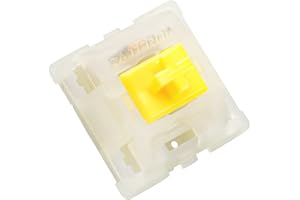 IJKT Gateron Milky Yellow switches pro, pre lubed 5 pin,Keyboard switches for MX Mechanical Keyboards（90PCS）