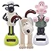 Puckator Wallace and Gromit & Shaun The Sheep Figurine Set - Animated Solar Powered Pals