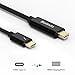 USB C TO Mini dp cable,Belinda USB-C Type c to Mini DisplayPort/Mini DP Adapter Cable 6FT With Aluminium Case Support 4K 60HZ resolution for Apple New Macbook Pro 2017, Samsung Galaxy S8