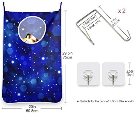 ランドリーバッグ ウォールポケット 折りたたみ 洗える 壁掛け おしゃれ 人気 ランドリー収納 通気 汚れた服収納袋 収納バッグ 吊り下げ収納 洗濯 物入れ ランドリーかご ランドリーバスケット キラキラ ドッド B08b57slxk 850円