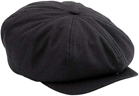 Classic 8 Panel Wool Tweed Newsboy Gatsby Ivy Cap Golf Cabbie