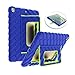 Gumdrop Hideaway Case with Kickstand for the Apple iPad 9.7 (6th and 5th Gen) Tablet for K-12 Students, Teachers and Kids - Royal Blue/Lime, Shock Absorbing, Rugged, Extreme Drop Protection